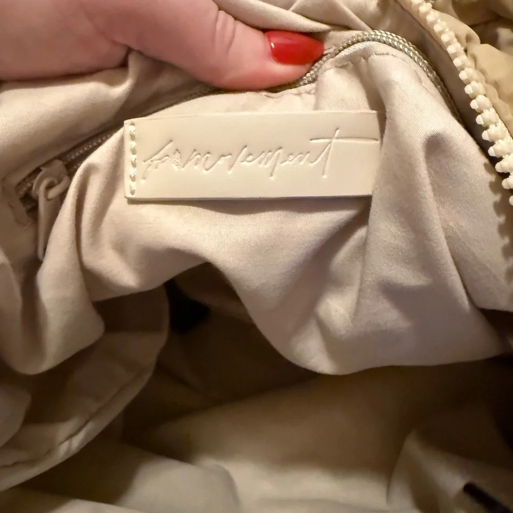 Free People Movement Cream Quilted Women's Bag - Picture 6 of 8